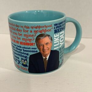 Mr Rogers Large Sweater Changing Coffee Mug NWOT
